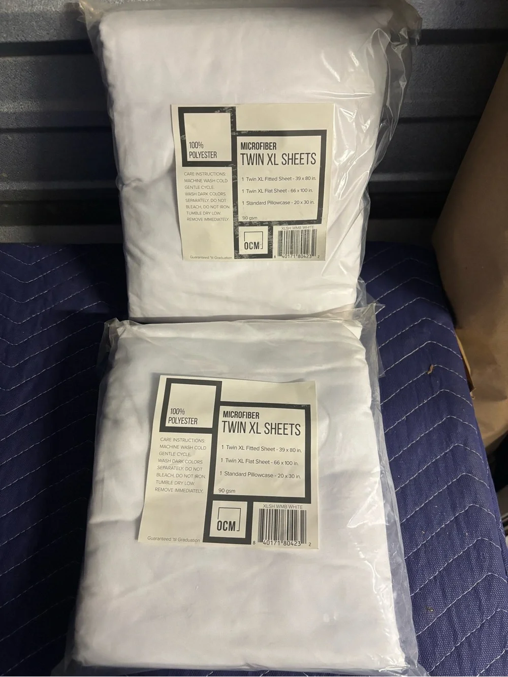 Twin XL 3-piece microfiber sheet set - NWT - #4